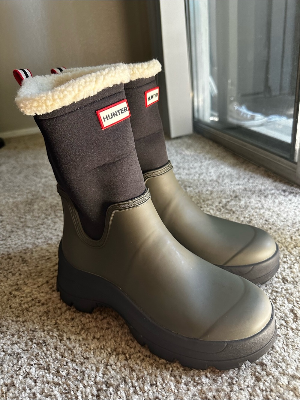 Hunter “Eloise” hunter green boots